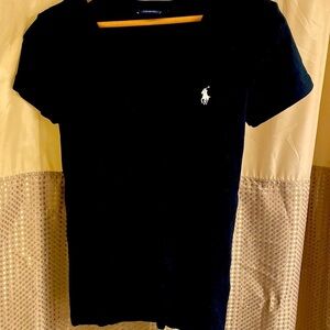 Polo by Ralph Lauren Black Fitted Polo T-Shirt